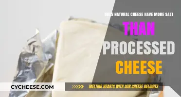 Natural vs. Processed Cheese: Uncovering Salt Content Differences