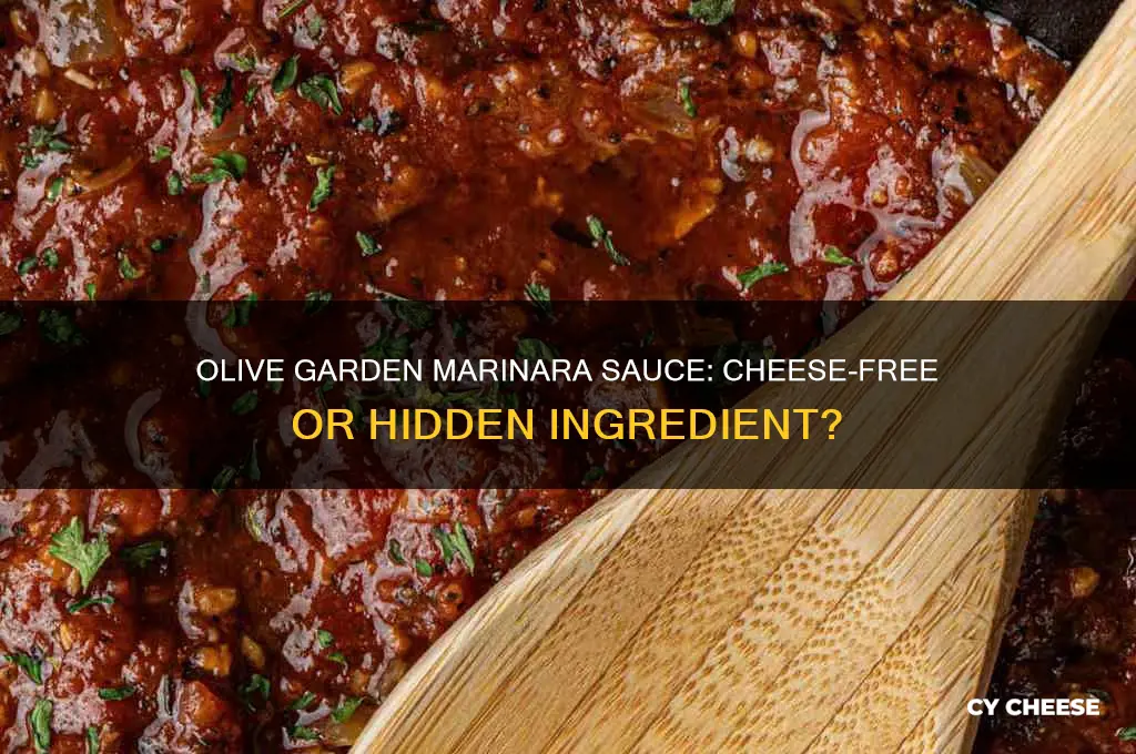 does olive garden marinera have cheese in it