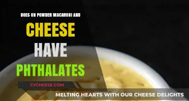 Mac and Cheese: Phthalates in Powder?