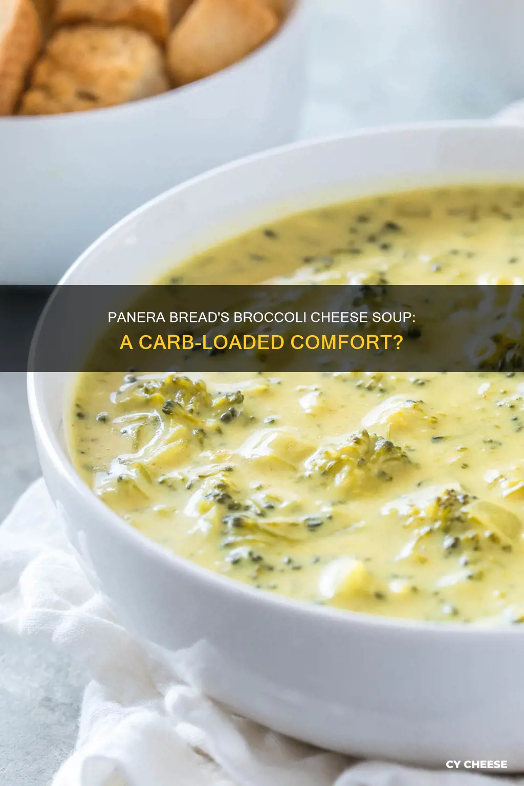does panera bread broccoli cheese soup have carbs