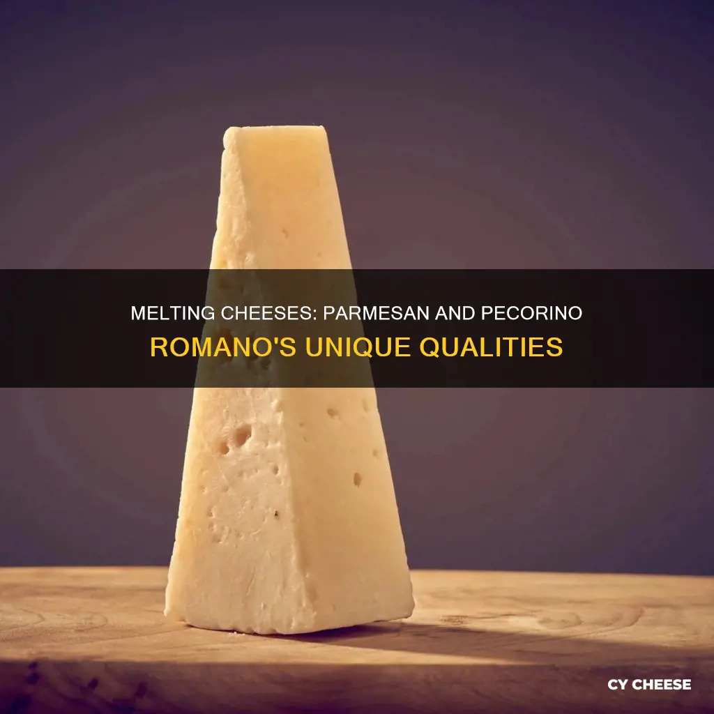 does parmesan and pecorino romano cheese melt