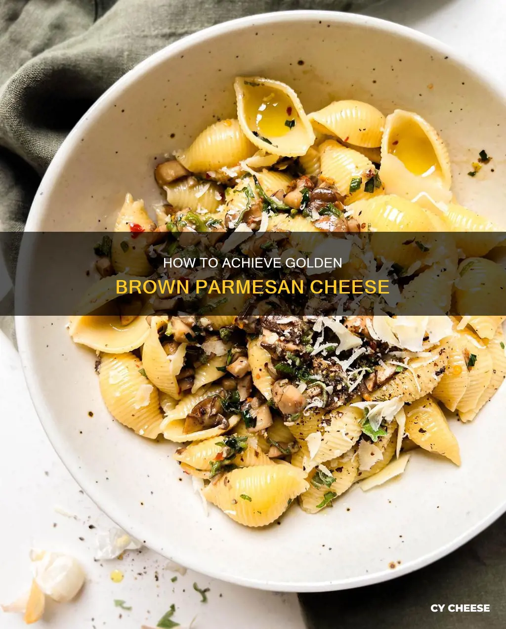 does parmesan cheese brown