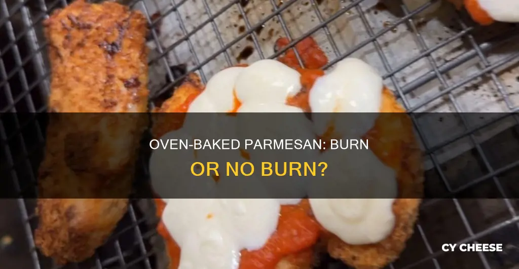 does parmesan cheese burn in the oven