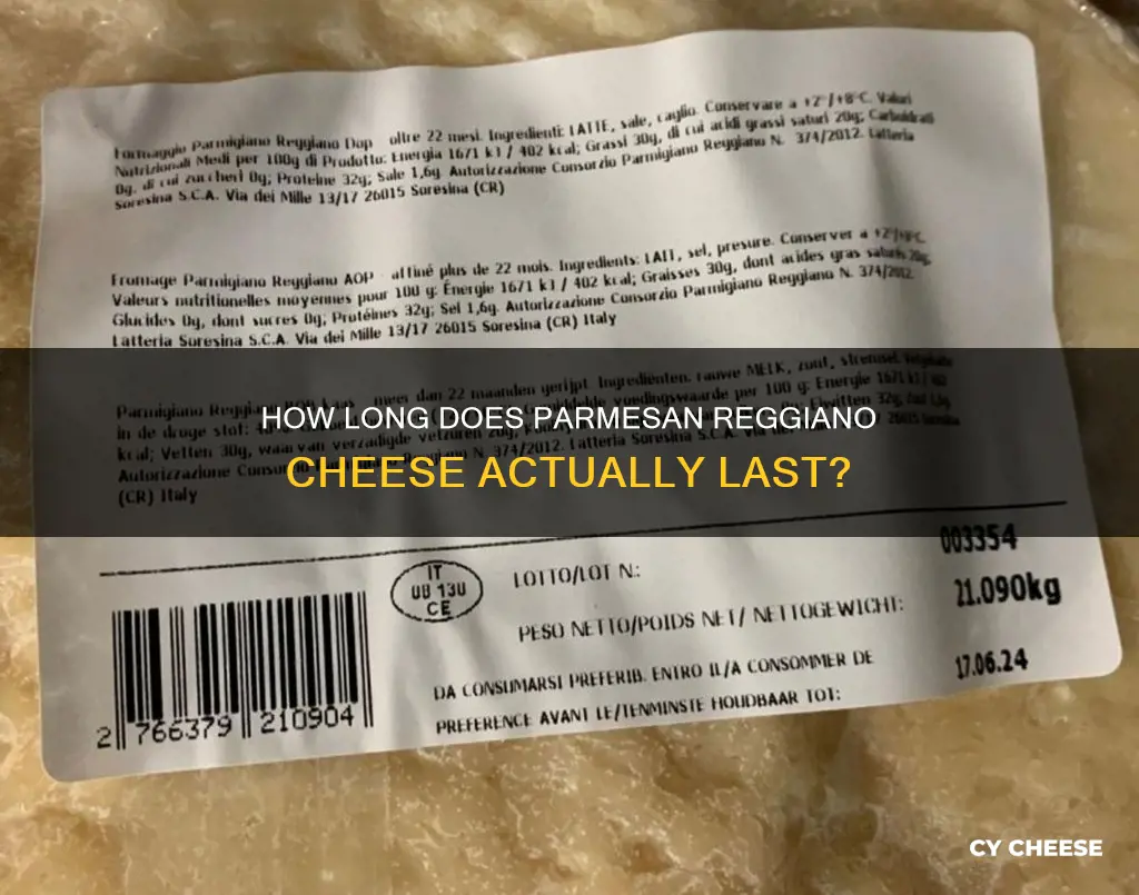 does parmesan reggiano cheese go bad