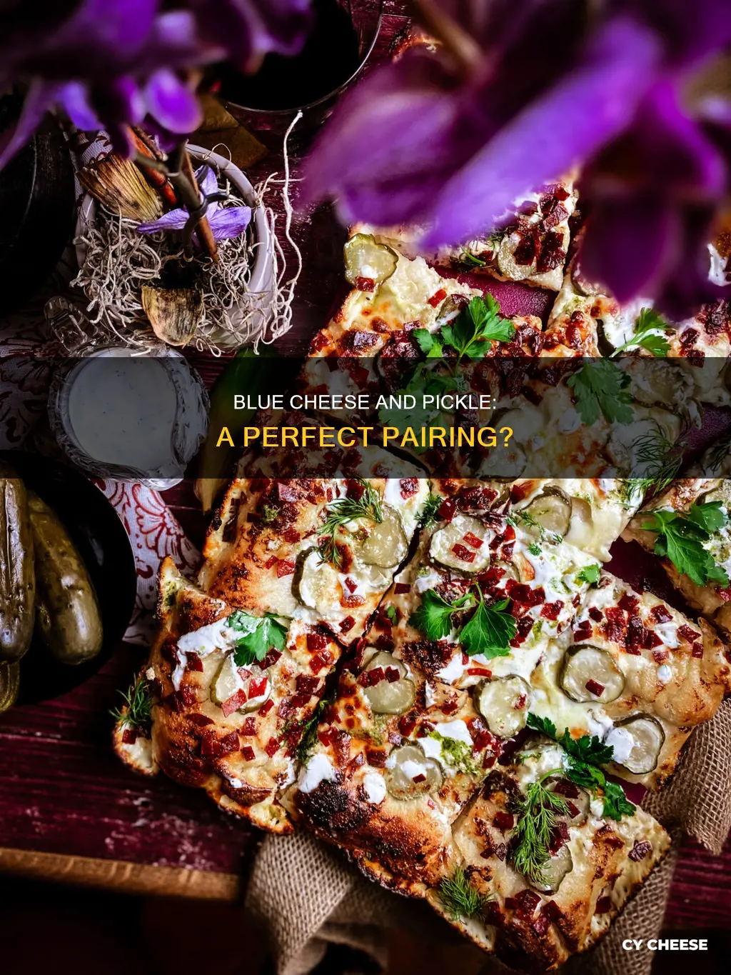 does pickle go with blue cheese