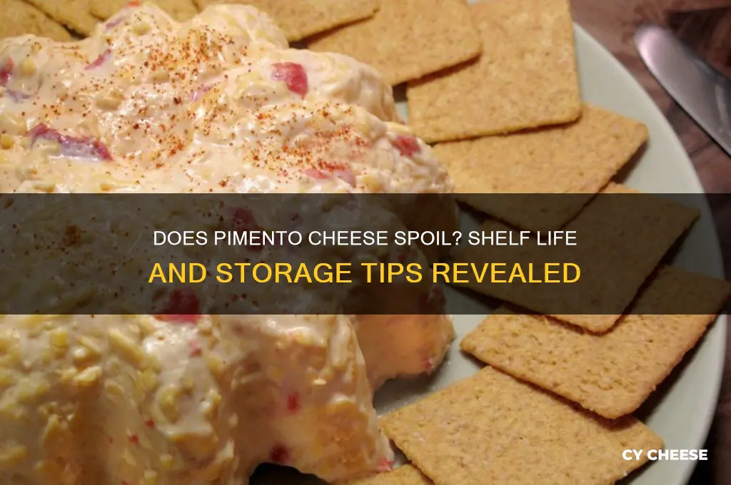 does pimminto cheese spoil