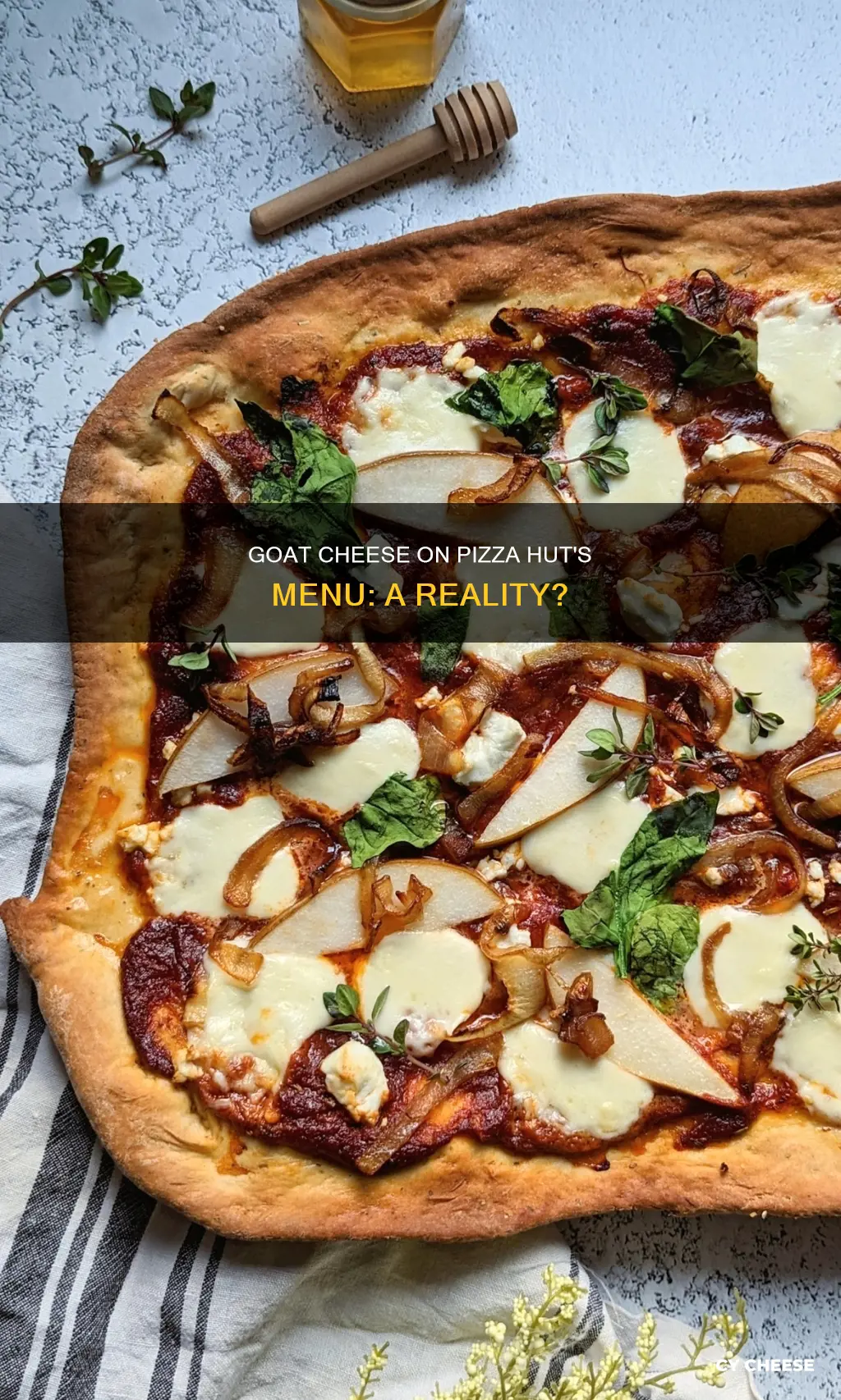 does pizza hut use goat cheese