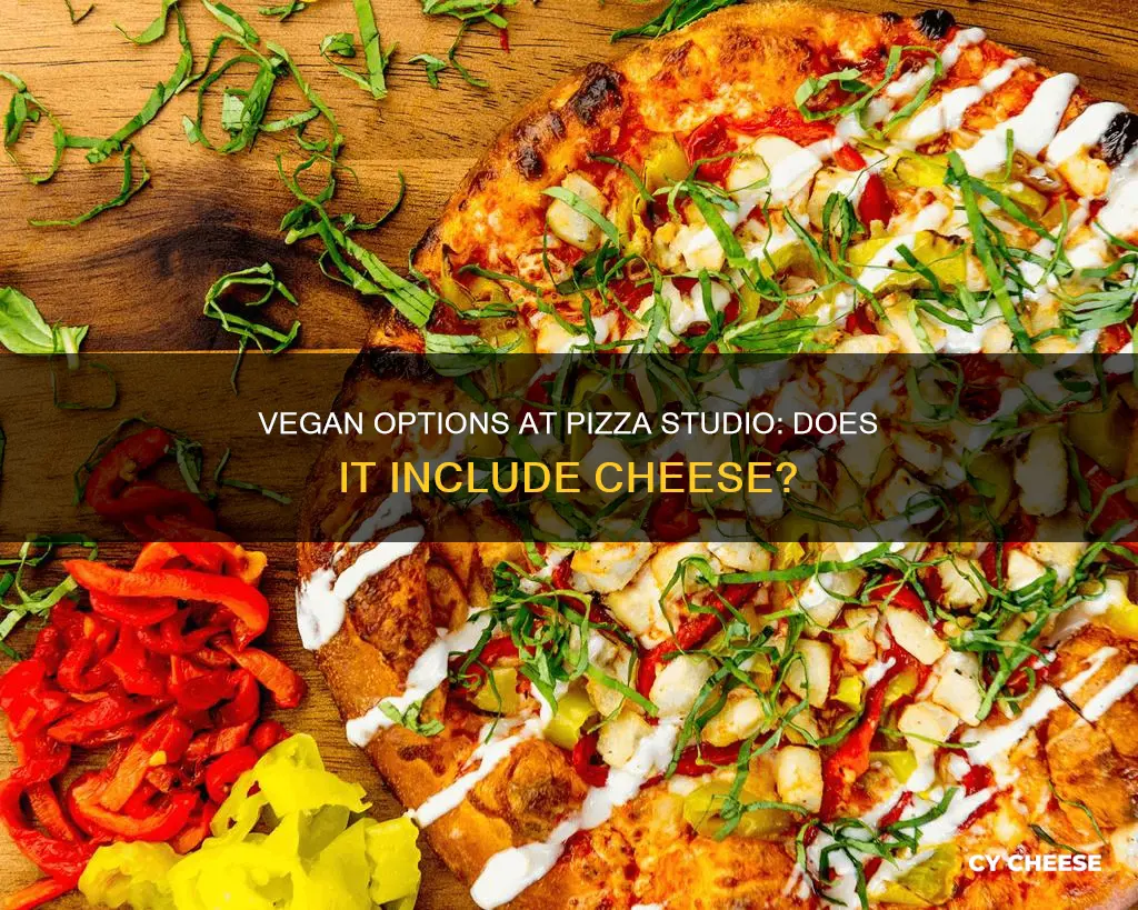 does pizza studio have vegan cheese