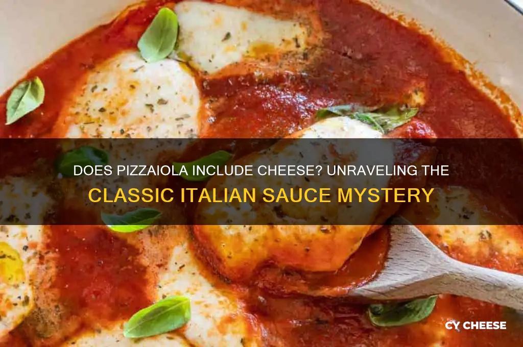 does pizziaola have cheese