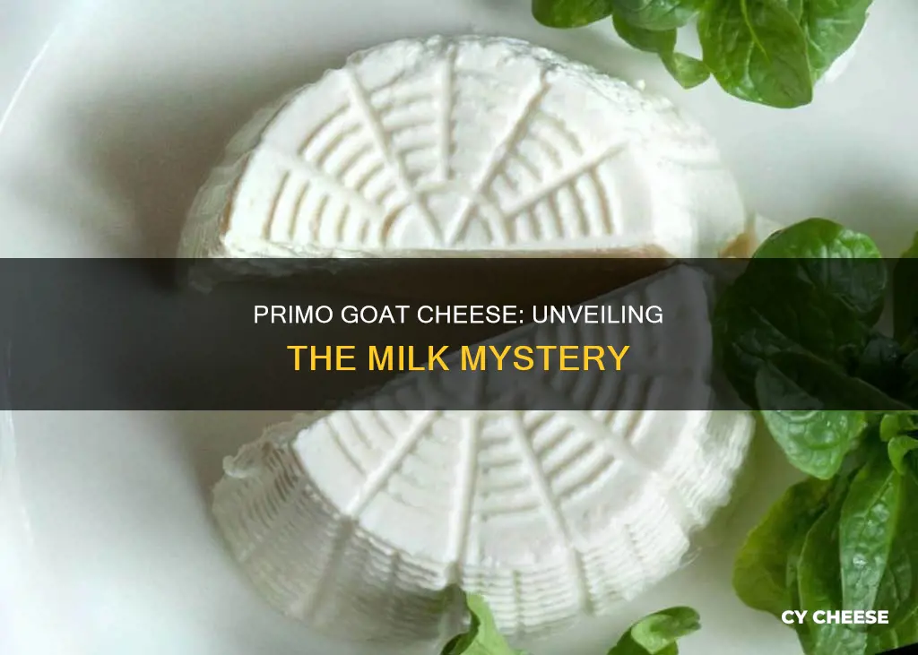 does primo goat cheese have cow milk in it