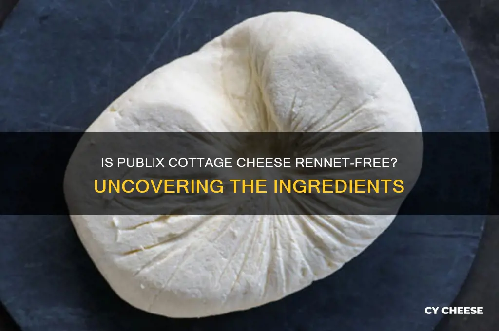 does publix use rennet to make their cottage cheese