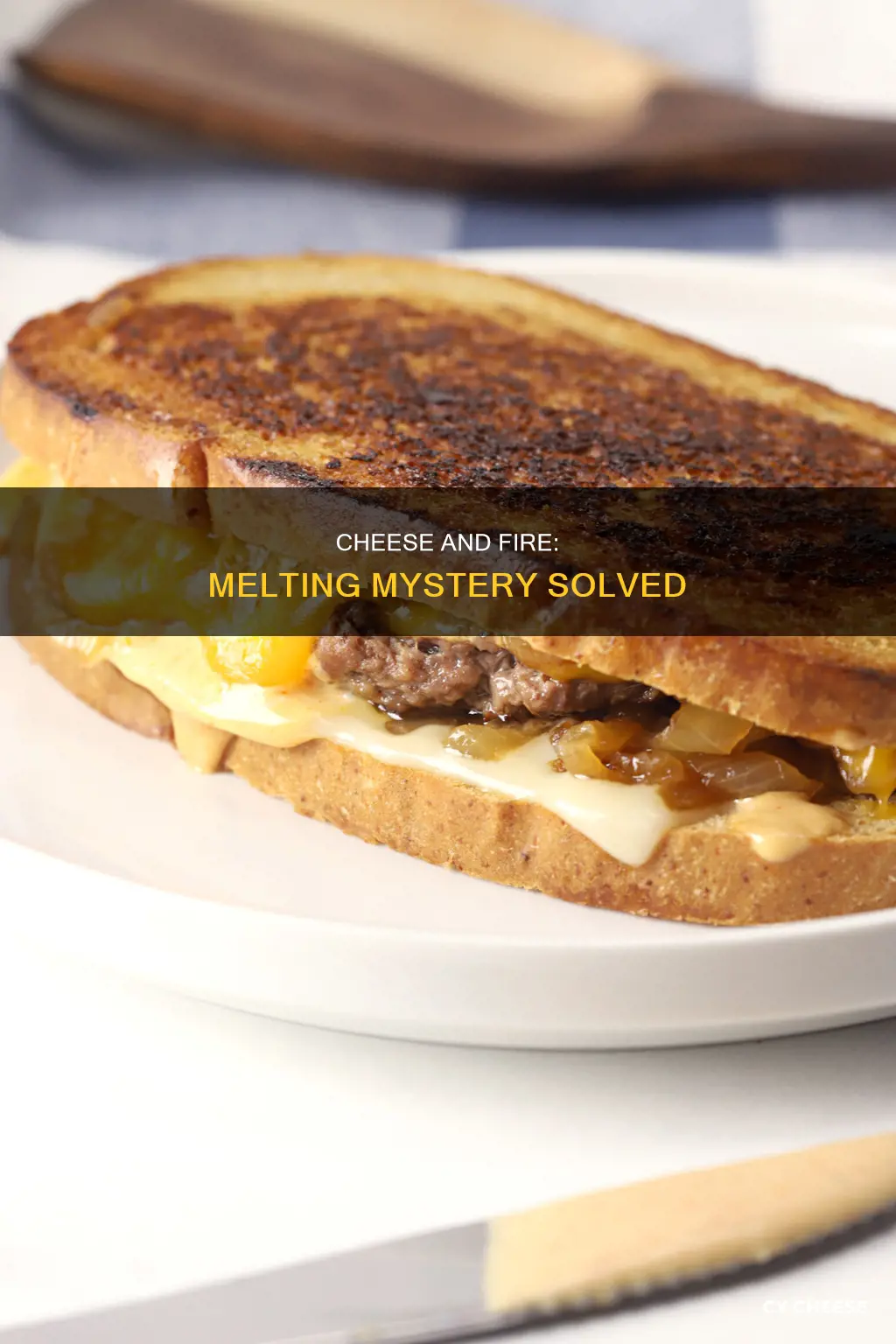 does real cheese melt with a match