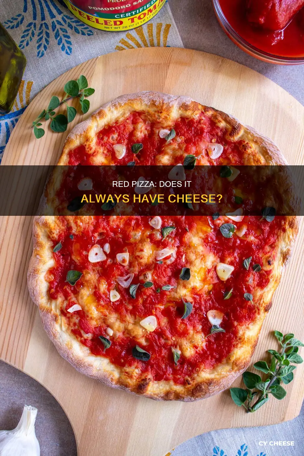 does red pizza have cheese