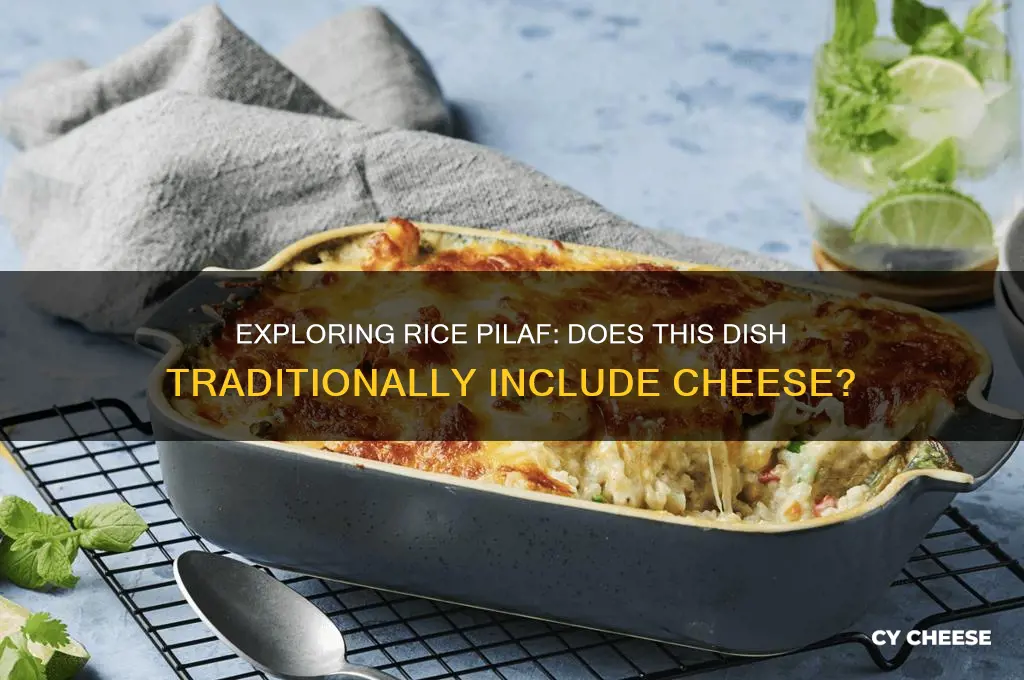 does rice pilaf have cheese