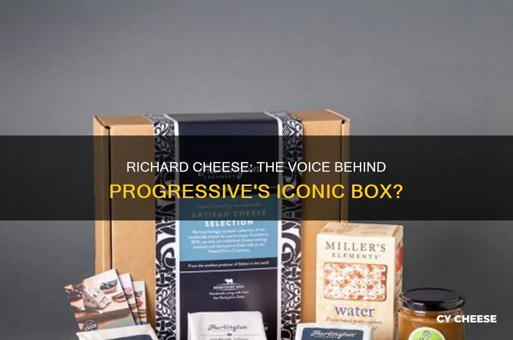 does richard cheese do the voice for the progressive box