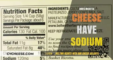Ricotta Cheese and Sodium: Uncovering the Truth About Its Content