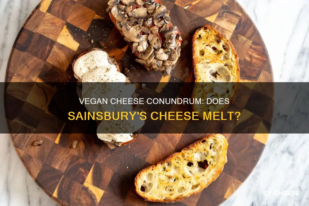 does sainsburys vegan cheese melt