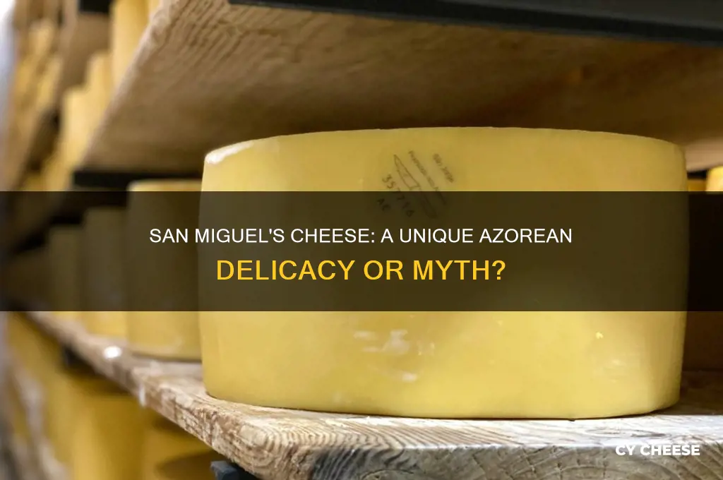 does san miguel have its own cheese azores