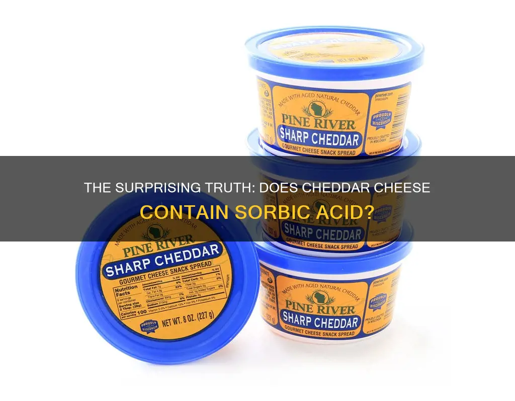 does sharp cheddar cheese have sorbic acid