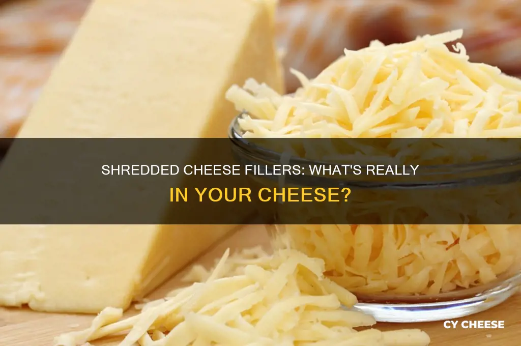 does shredded cheese have fillers