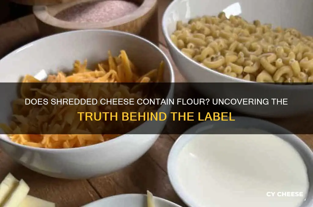 does shredded cheese have flour