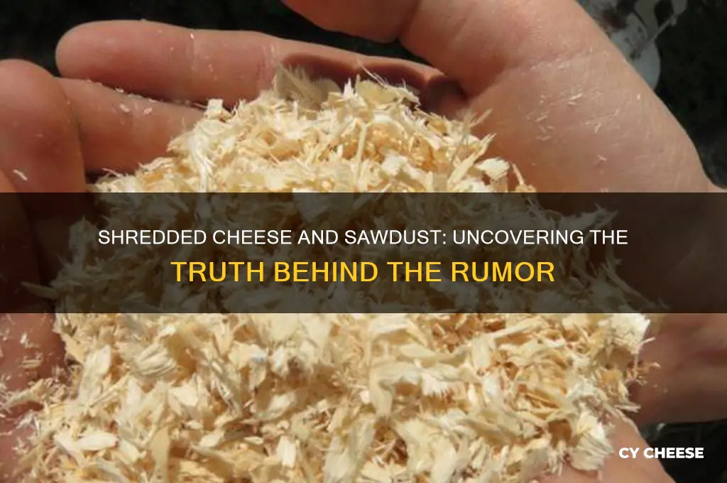 does shredded cheese have saw dust in it