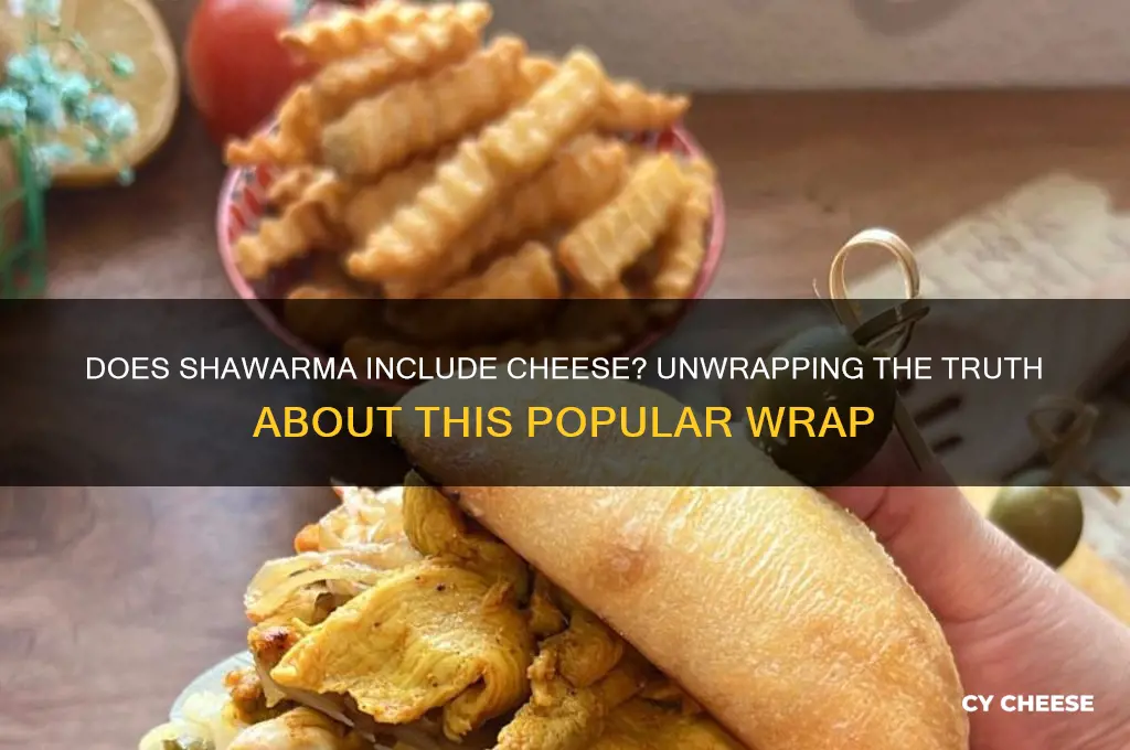 does shwarma have cheese