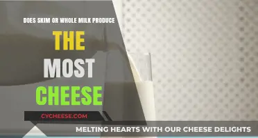 Skim vs. Whole Milk: Which Yields More Cheese in Production?
