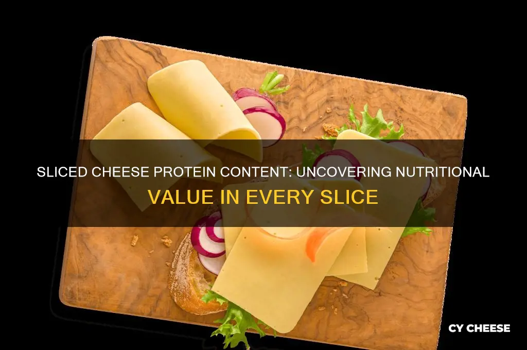 does sliced cheese have protein