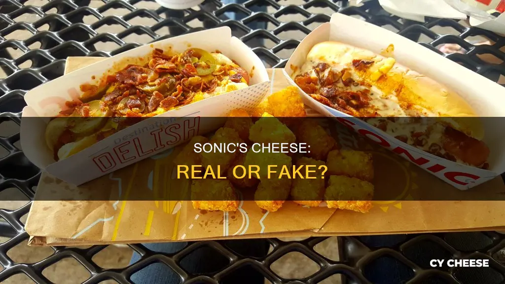 does sonic use real cheese