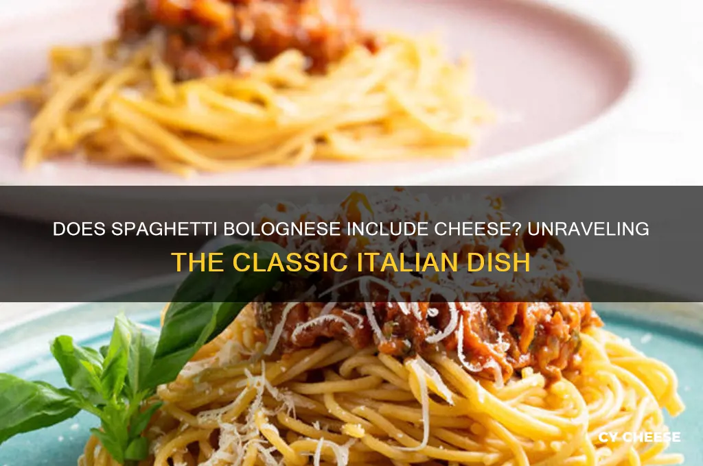 does spaghetti bolognese have cheese