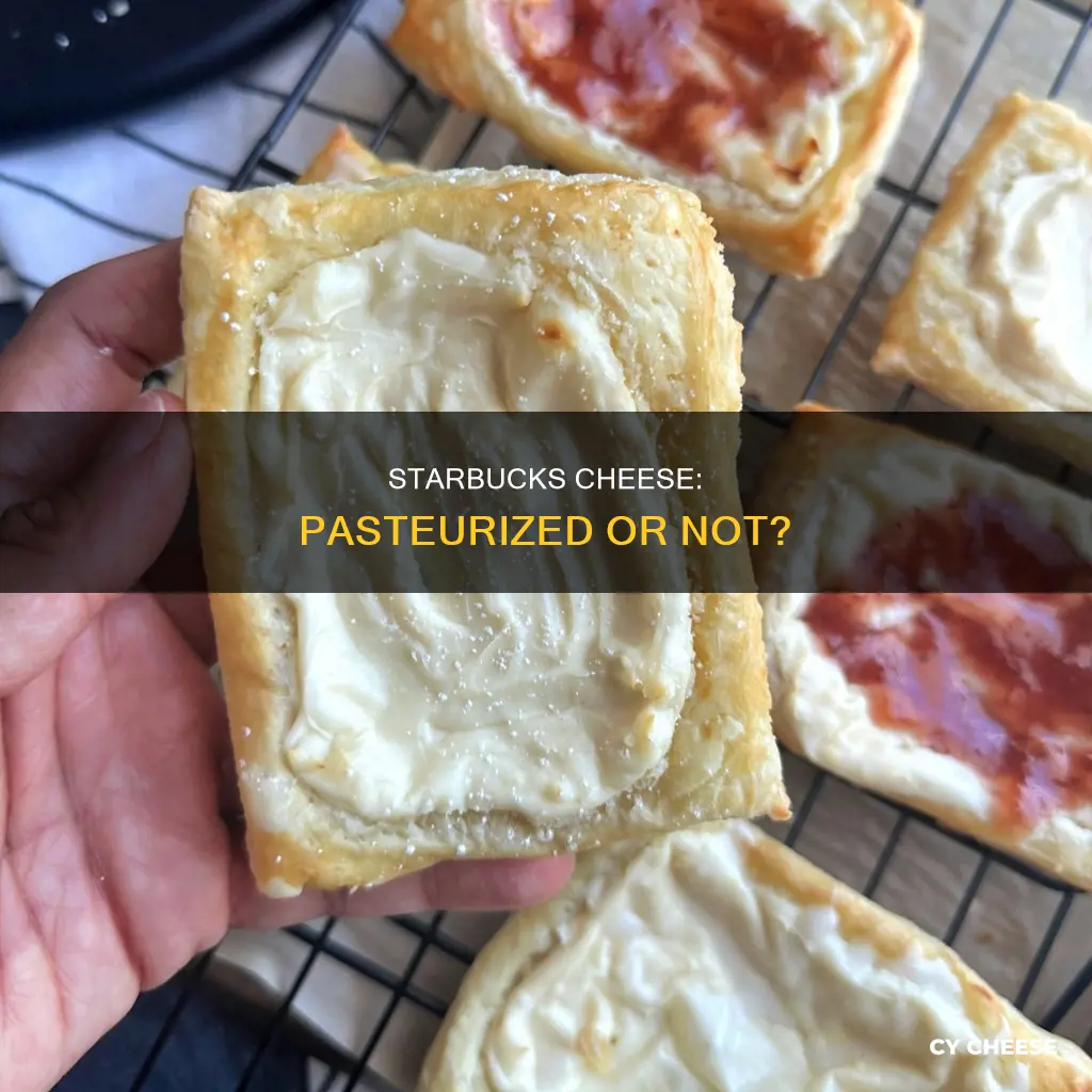 does starbucks use pasteurized cheese