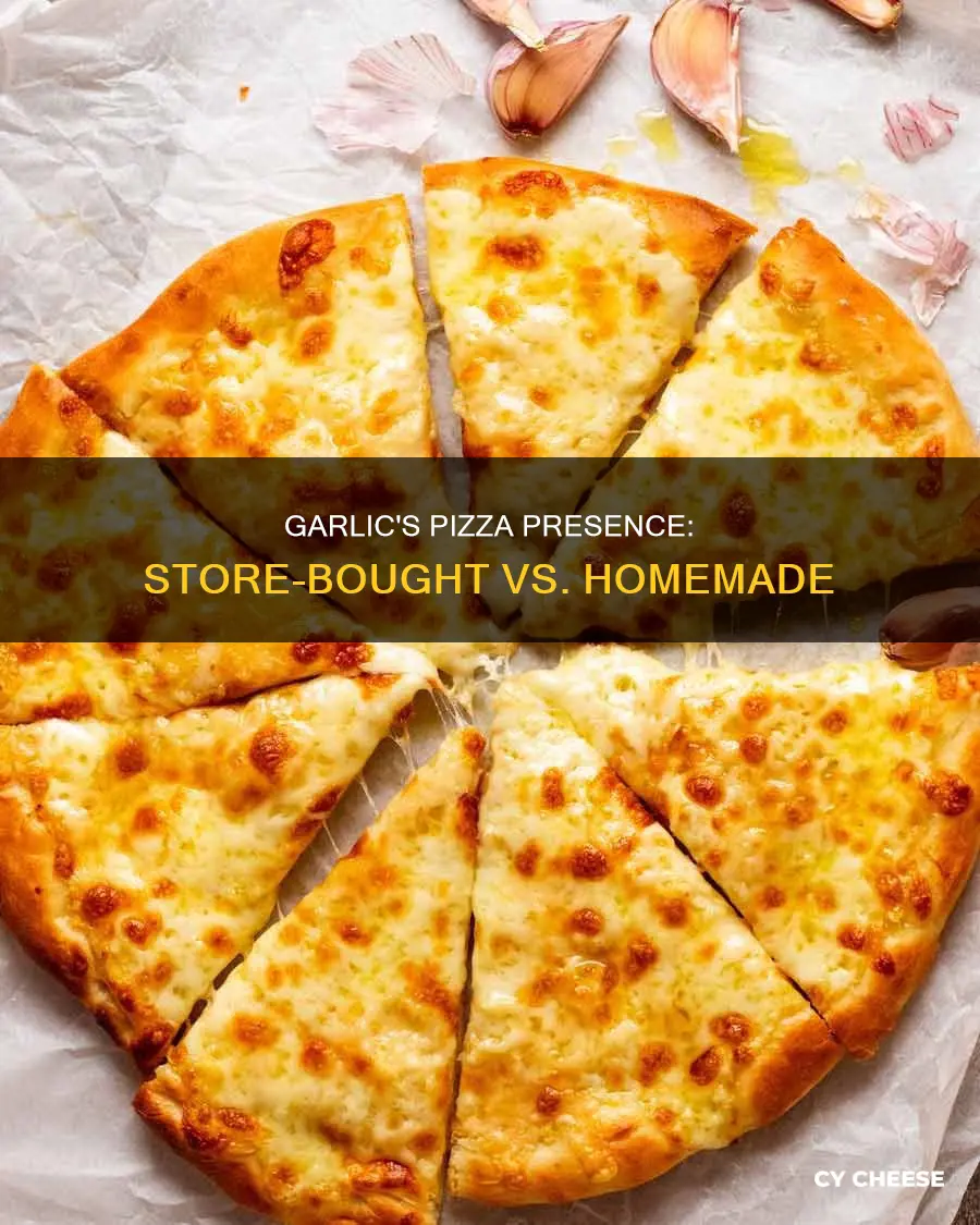 does store bought cheese pizza have garlic