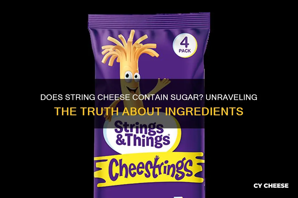 does string cheese contain sugar