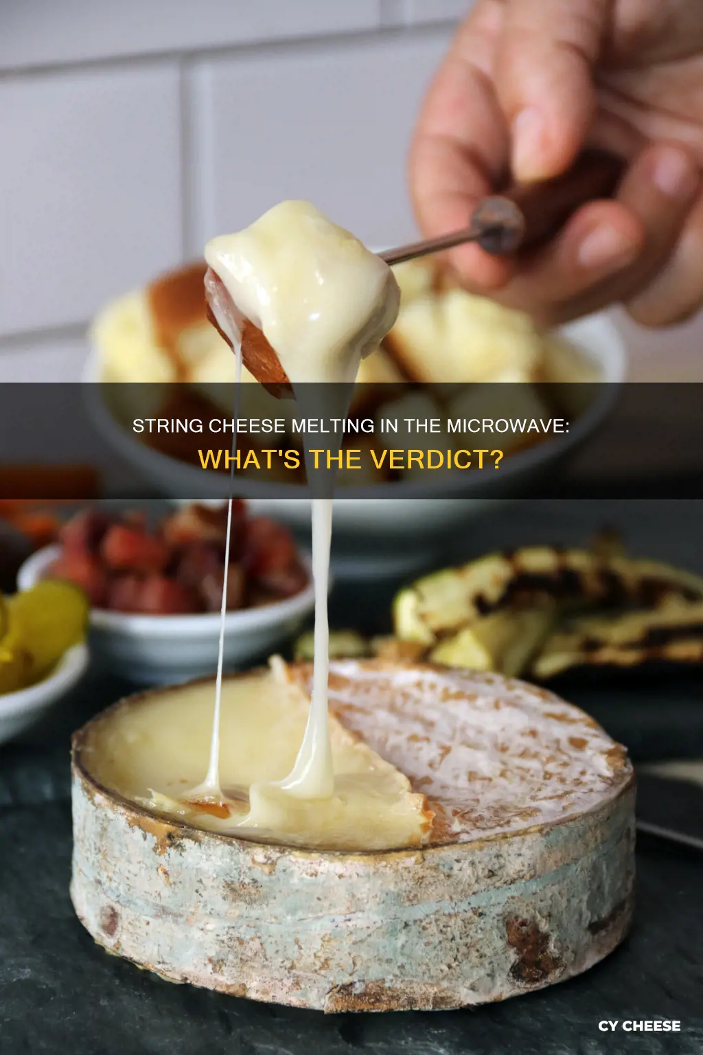 does string cheese melt in microwave