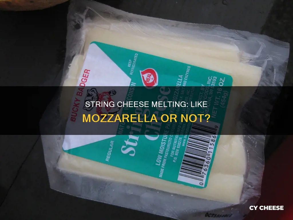 does string cheese melt like mozzarella