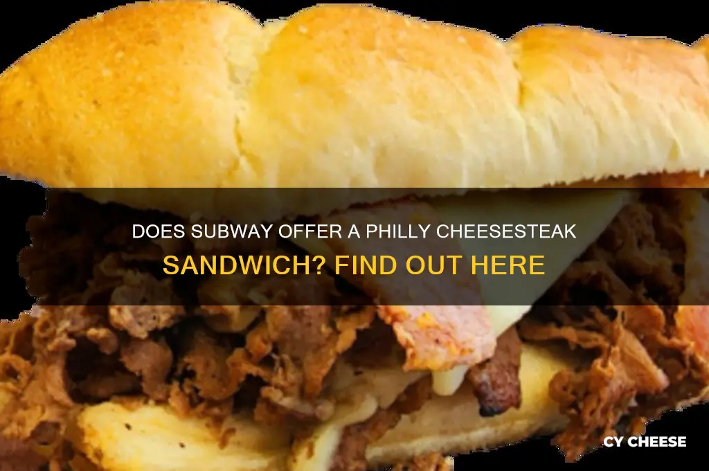 does subway have a philly cheese steak sandwich