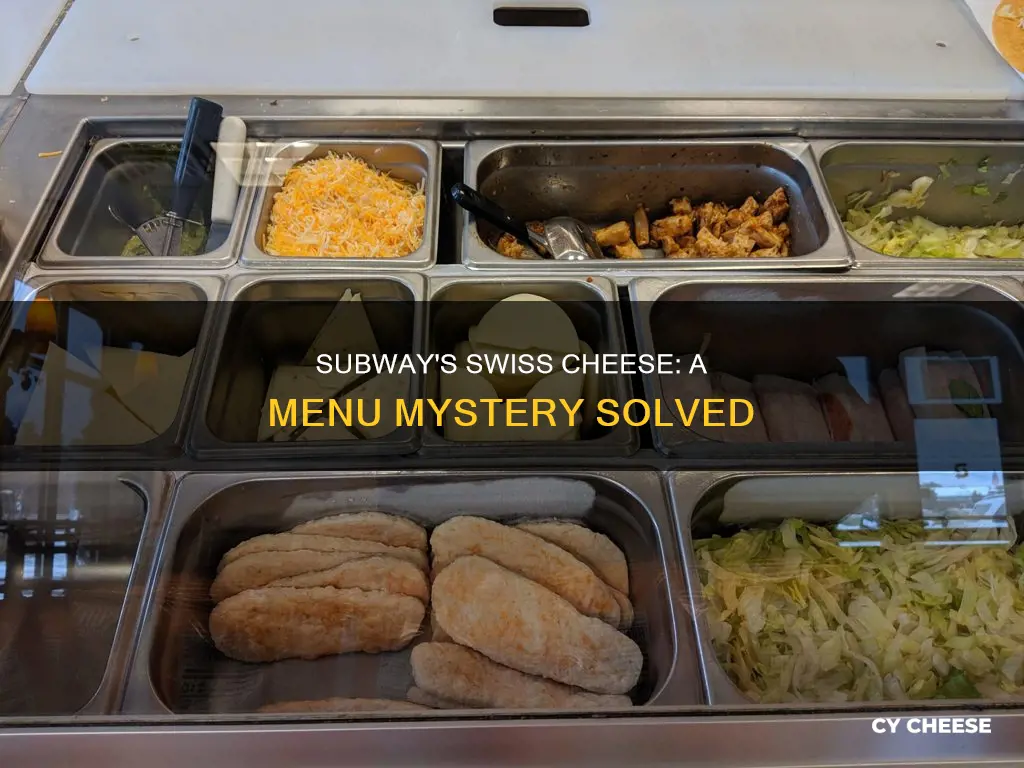 does subway have swiss cheese