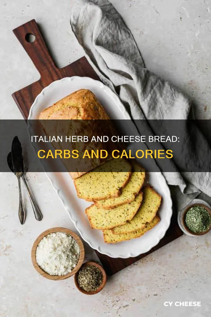 does subway italian herb and cheese bread carbs
