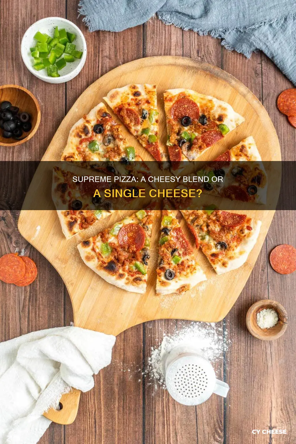 does supreme pizza have different cheese