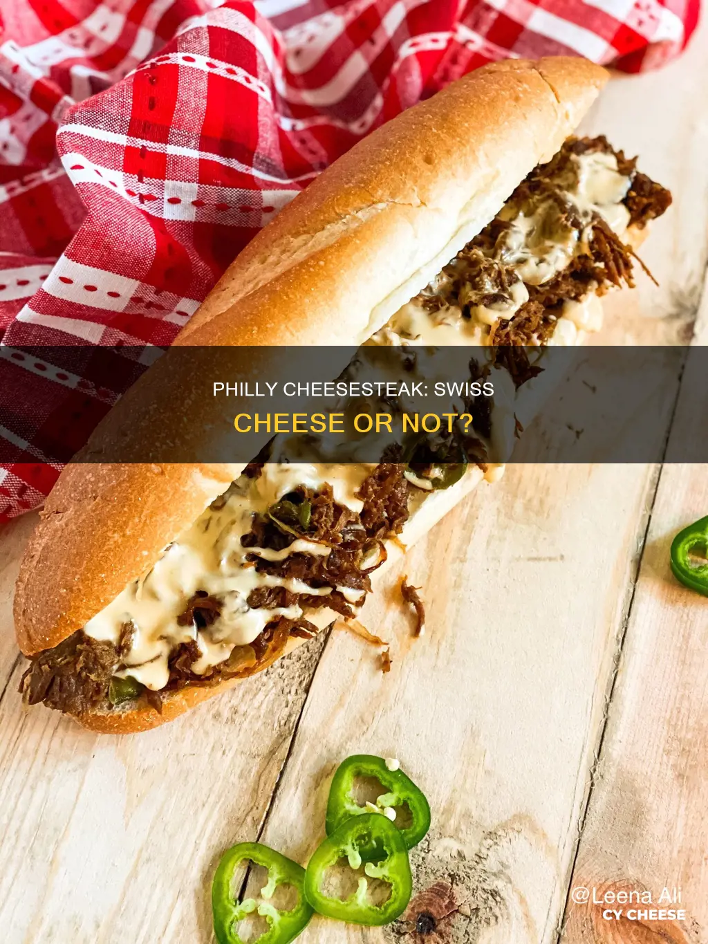 does swiss cheese go on philly cheesesteak