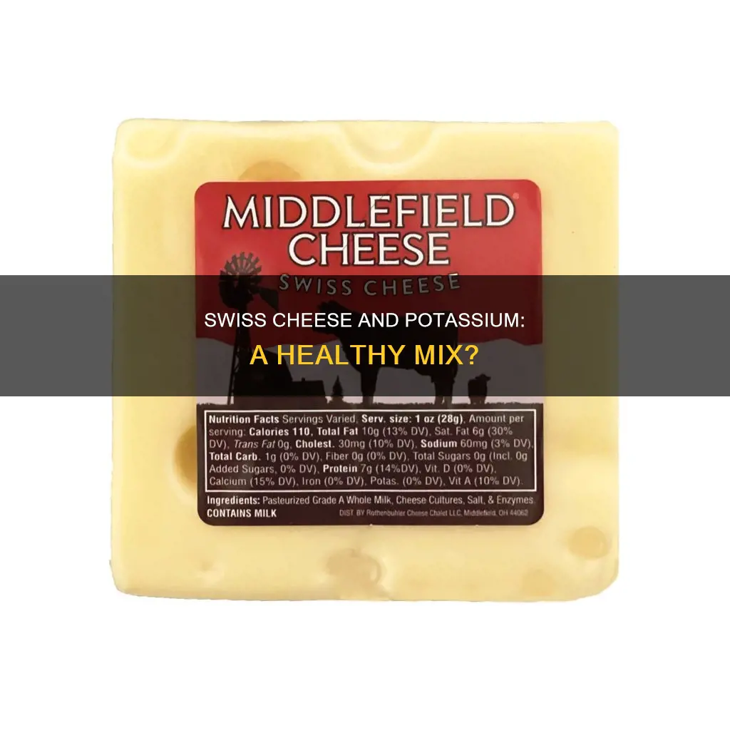 does swiss cheese have potassium