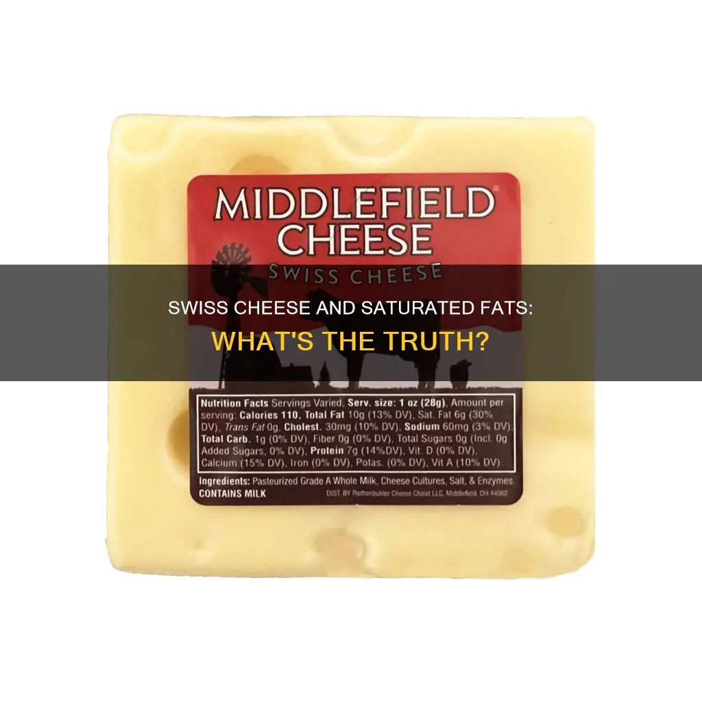 does swiss cheese have saturated fat