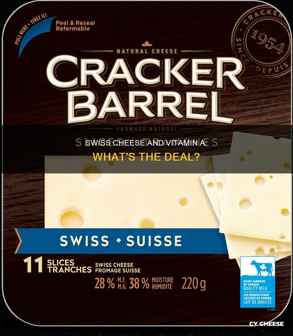 does swiss cheese have vitamin a