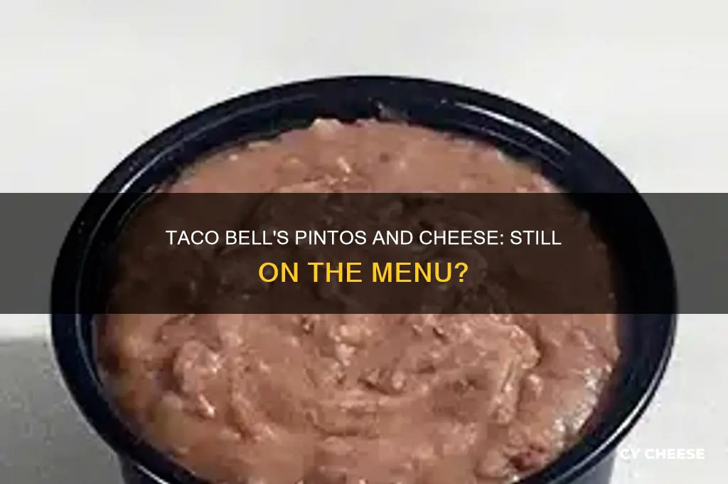 does taco bell still have pintos and cheese