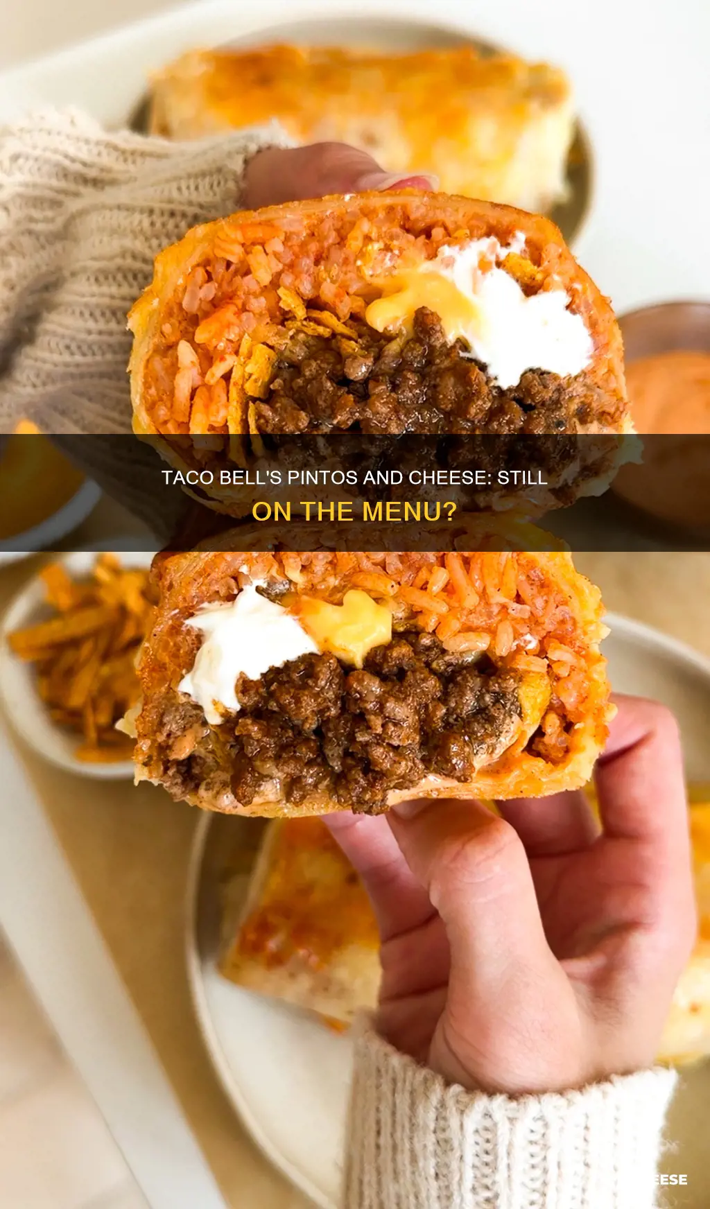 does taco bell still serve pintos and cheese