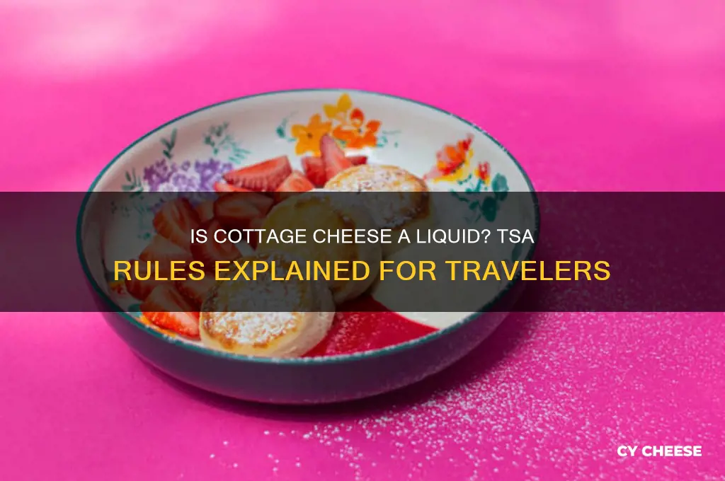 does tsa consider cottage cheese a liquid
