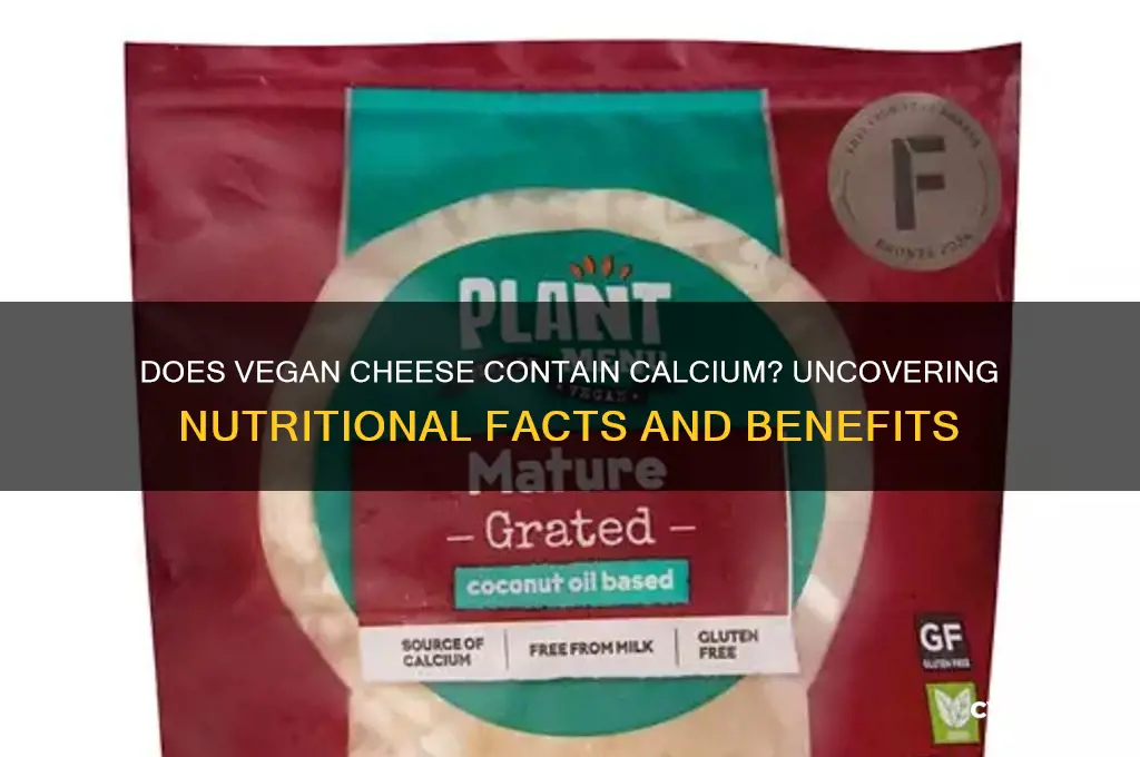 does vegan cheese contain calcium
