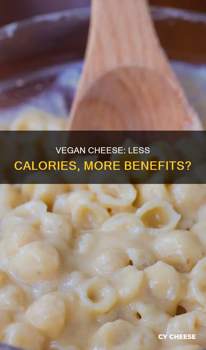 does vegan cheese have less calories