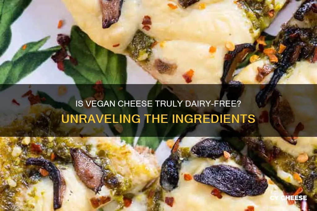 does vegan cheese have no dairy products in it
